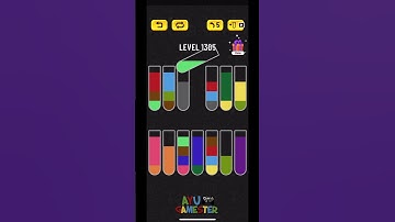 Water Sort puzzle level 1305 | AYU Gamester #shorts