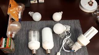 ☢Rtęć a drop of mercury in a 3u cfl fluorescent lamp + others in the collection SL philips