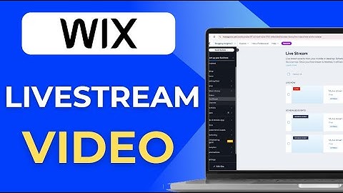 How To Livestream Video On Wix  Wix Com Tutorial