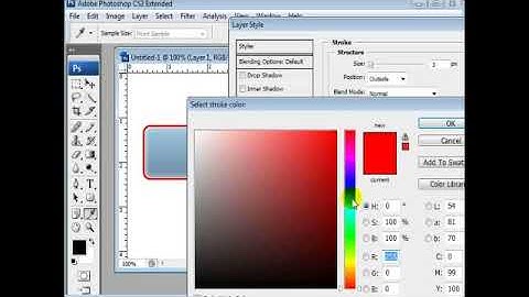 Create Glare in Photoshop Buttons