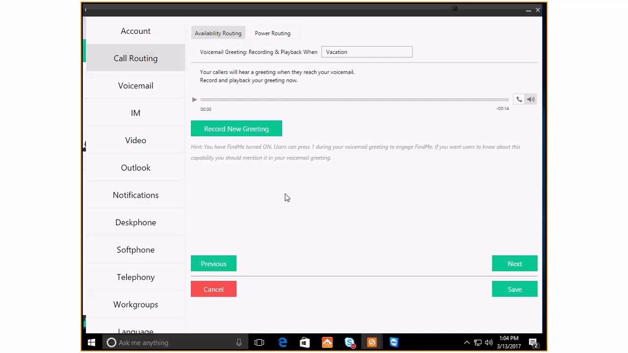 ShoreTel Call Handling Mode - YouTube
