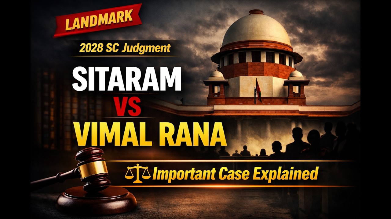 Vimal Rana Rajput 2026 SC Judgment 🔥 | Sitaram vs Vimal Rana Case Analysis Explained ...