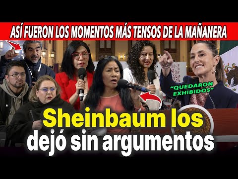 Sheinbaum vs Periodistas: Los mejores momentos de la mañanera, desde Reyna Haydée hasta El Universal
