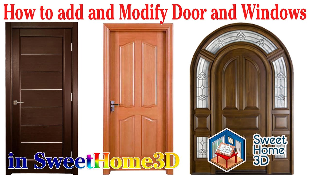 How to add Door and Windows in SweetHome3D? YouTube