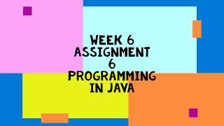 NPTEL Programming In Java WEEK 6 Quiz Assignment Solution 6