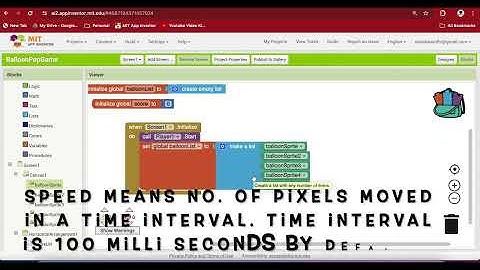 Balloon Pop Game in MIT App Inventor | MIT App Inventor Balloon Pop Game #appinventor #poptheballoon