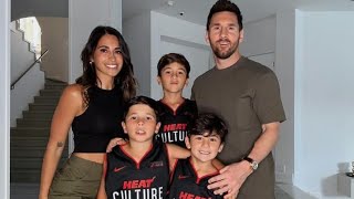 Lionel Messi and Antonella roccuzzo with his family love 💕😘 #viral