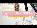 MONTHLY RESET | September 2024 Mini Discbound Planner Refresh | DIY | Cocoa Daisy Little Bee Cottage