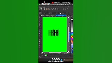 Flip Text Effect in CorelDRAW Letter H #hevlendordesigns #coreldrawtips #logo
