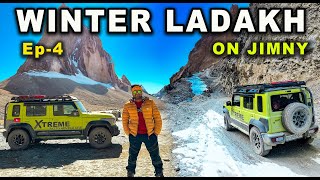 XTREME WINTER LADAKH 2023 🥶 MOST DANGEROUS ROADS OF ZANSKAR | GOMBO RANJAN TO PADUM | Ep-4