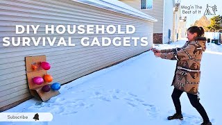 Popping Balloons With DIY Household Survival Gadgets! 🎈💥