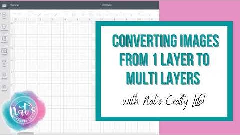 How to change a file/image from 1 layer to 2 layers with Cricut Design Space