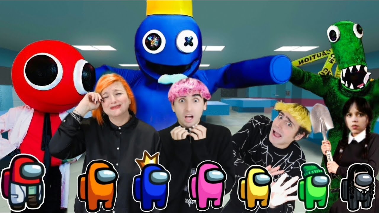 GIOCHIAMO AD AMONG US NELLA VITA REALE CON MERCOLEDÌ E I RAINBOW