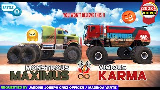 Off The Road Maximus Vs Karma Epic Battle OTR Truck Vs Truck | Android New Gameplay Infinite 2023 screenshot 4