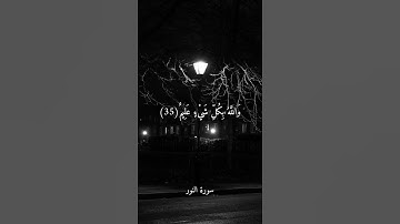 اللَّهُ نُورُ السَّمَاوَاتِ وَالْأَرْضِ ۚ - ماهر المعيقلي - سورة النور .