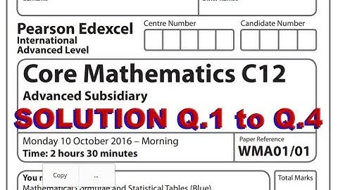IAL MATHEMATICS C12 NOV 2017 Part 1