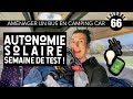Ref:clMeI-xvx4Q 066 - test de l autonomie solaire  (pire vlog ) am�nager un bus en camping car  