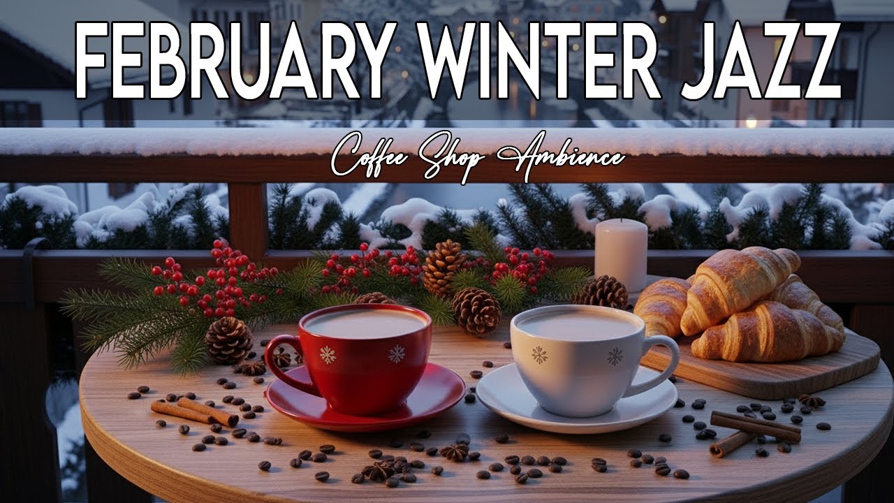 FebruaryJazz ❄️ Happy Winter Morning Jazz Cafe & Sweet Bossa Nova Piano Music to Relaxing, Working.