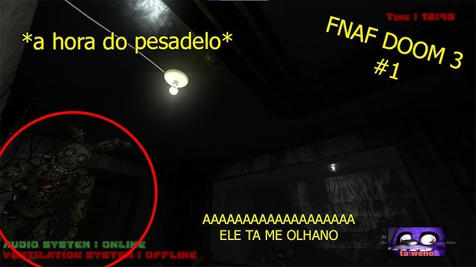 A melhor partida de todas!!! E o spring na velocidade da luz - FNAF 3 Doom  Remake Android (Noite 4) 