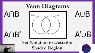 2 Way Venn Diagrams Shaded Region Set Notation