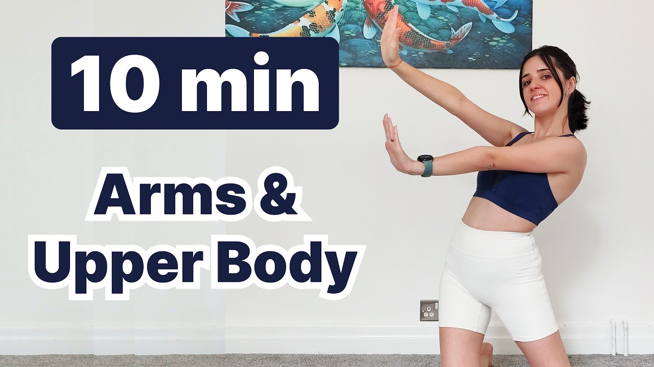 Arms & Upper Body Workout | 10 Min At Home, No Equipment (warm up ...