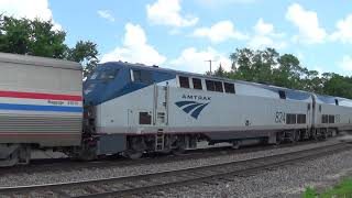 Horn Show from Amtrak with P40 on Left Track