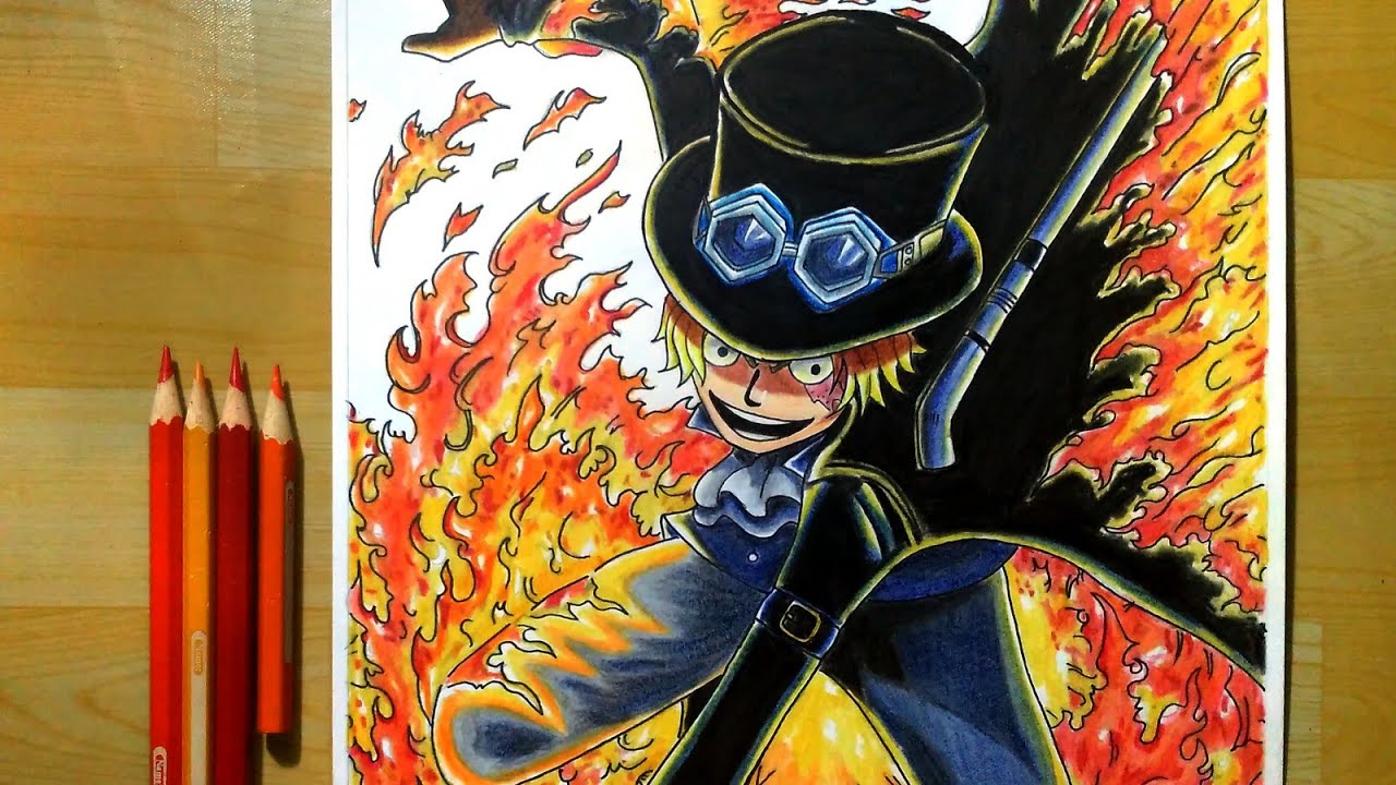 Drawing Sabo (One Piece)- Menggambar/Speed Drawing/ワンピースを描く - YouTube