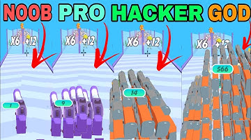 NOOB VS PRO VS HACKER VS GOD in Gun Fest