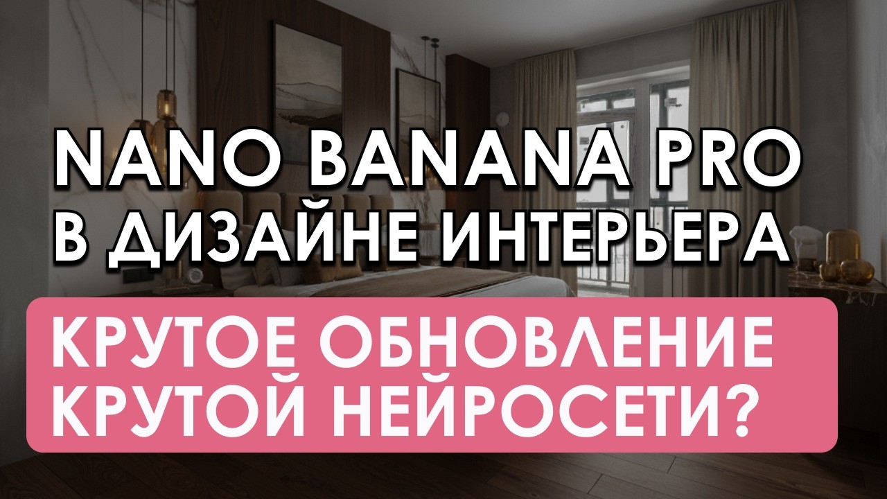 Как работает новая Nano Banana Pro? Реальный тест на задачах в дизайне интерьера