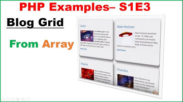 PHP OOP Examples S1E3 : Blog Grid with Images and Text