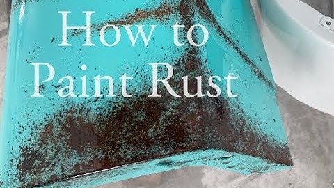 how to paint faux patina to look like rust