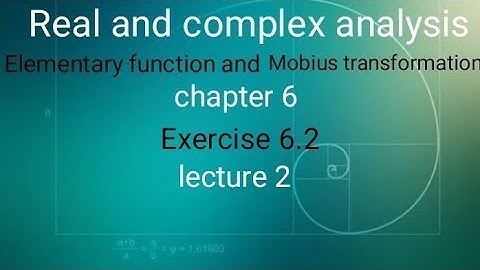 Real and complex analysis Ex 6.2(lecture 2)Ba/Bsc 6th semester