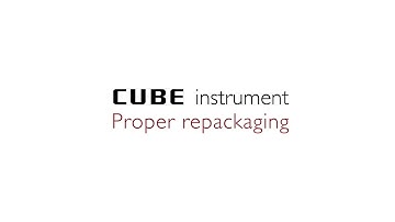 Proper repackaging of an instrument of the Eurolyser CUBE series