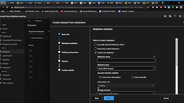 Short video demonstrating the different data storage on azure machine learning designer