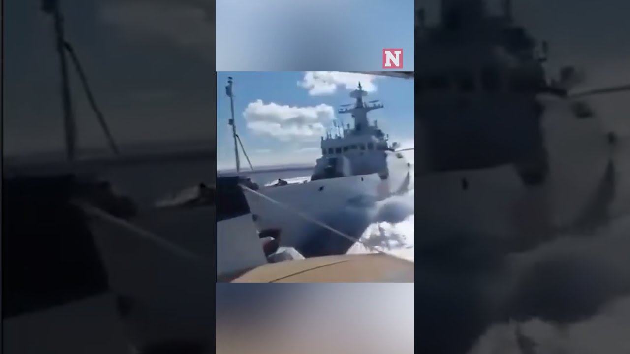 Chinese Warship Dramatically Collide While Chasing Philippines Coast Guard