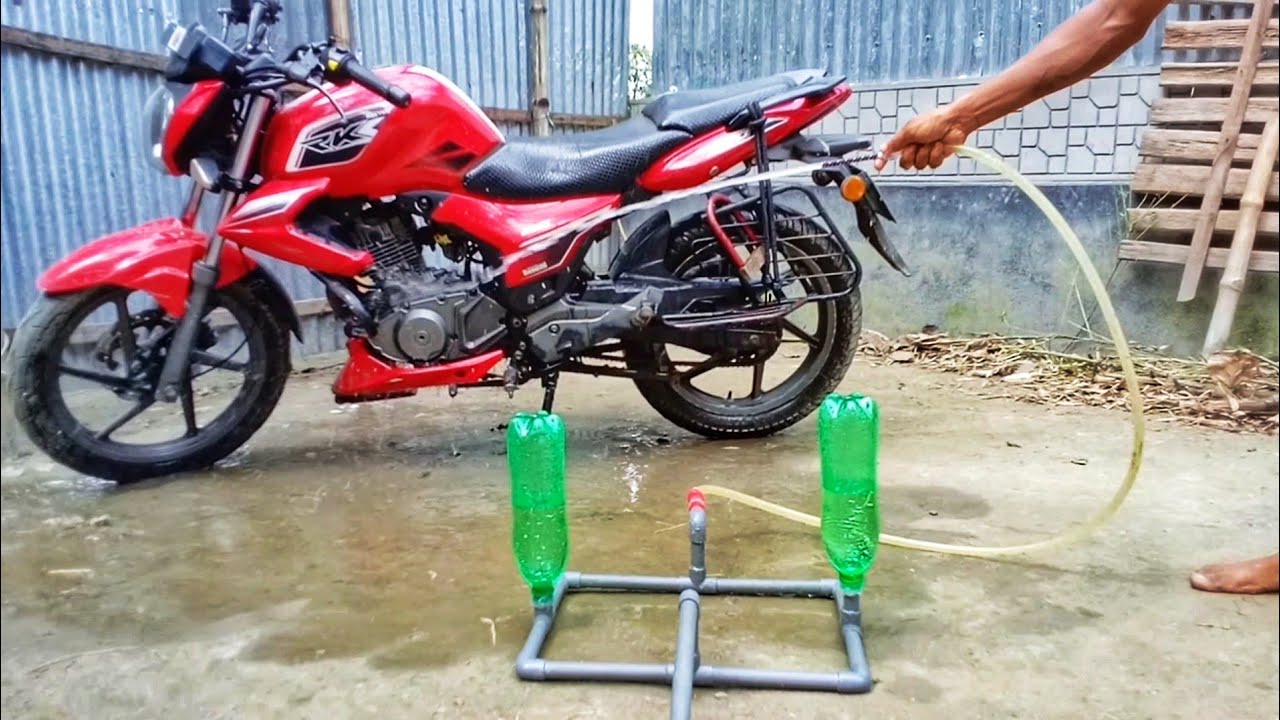 how to make bike / car washer at home Water Pump YouTube