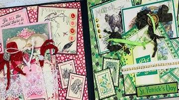 Part 2 Tutorial for Authentique Calendar Book Album & Easel Box