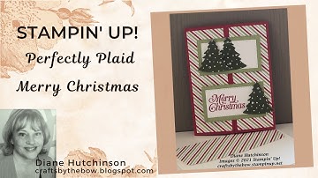 Perfectly Plaid Gatefold card with a twist!