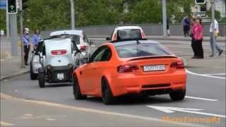 "Bmw M3 E92 Coupè" Matte Orange + Matte Black Wheels!! with Modified Exhaust, Awesome "V8" Sound