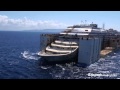 Timelapse of Costa Concordia towed to Genoa for scrapping