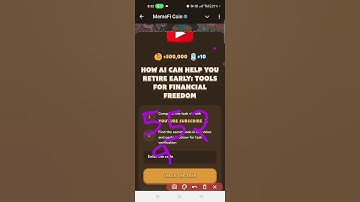 HOW AI CAN HELP YOU RETIRE EARLY: TOOLS FOR FINANCIAL FREEDOM | MEMEFI NEW VIDEO CODE