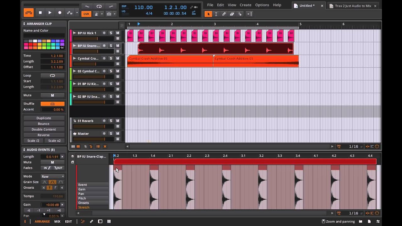 Bitwig Studio Preparing a Track to Mix