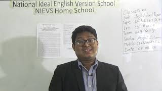 Class: Nine, Subject: English 1st Paper (Lecture-03), Topic: Unit-1, Lesson-2, (B) Dis