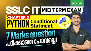 SSLC IT Mid Term Exam | Chapter 3: Python - Conditional Statement: 7 Marks Question