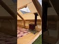 Camping Stove Setup &amp; Crispy Potatoes 🔥 | Cozy Tent Life #Shorts