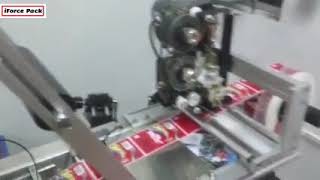 Tabletop semi automatic round bottle labeling machine with date coding function testing video