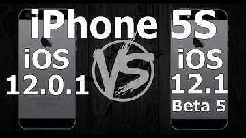 Speed Test : iPhone 5S - iOS 12.1 Beta 5 vs iOS 12.0.1 (Build 16B5089b) iOS 12.1 Public Beta 5