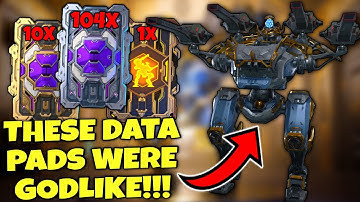 LUCKY OPENING!!! 🤯 Opening 114 PURPLE Data Pads + 1 ULTIMATE Data Pad - War Robots 10.2