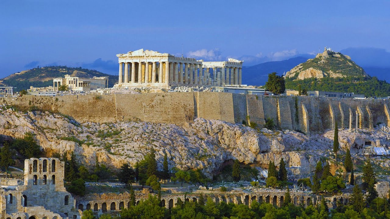 360° view of Athens from mount Lycabettus - Greece