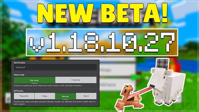 MCPE 1.18.10.21 BETA WILD UPDATE TOGGLE! Minecraft Pocket Edition Java  Parity & Bug Fixes! 